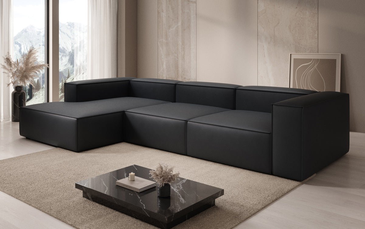 Designer Sofa Lesley L i ægte læder