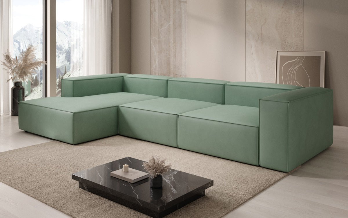 Designer Sofa Lesley L i ægte læder
