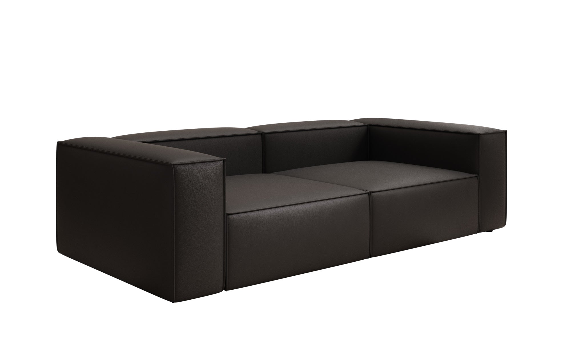 Designer Sofa Lesley 3-personers i ægte læder