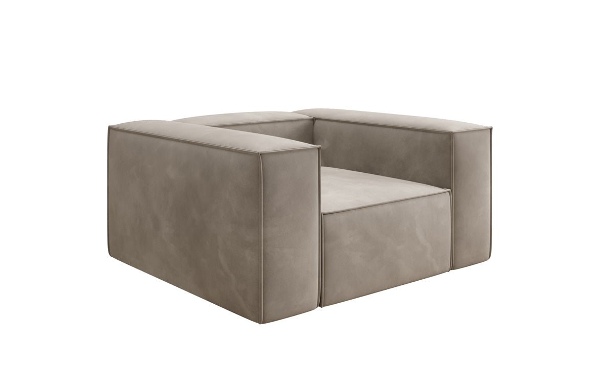 Designer Sofa-Lænestol Lesley i Velour