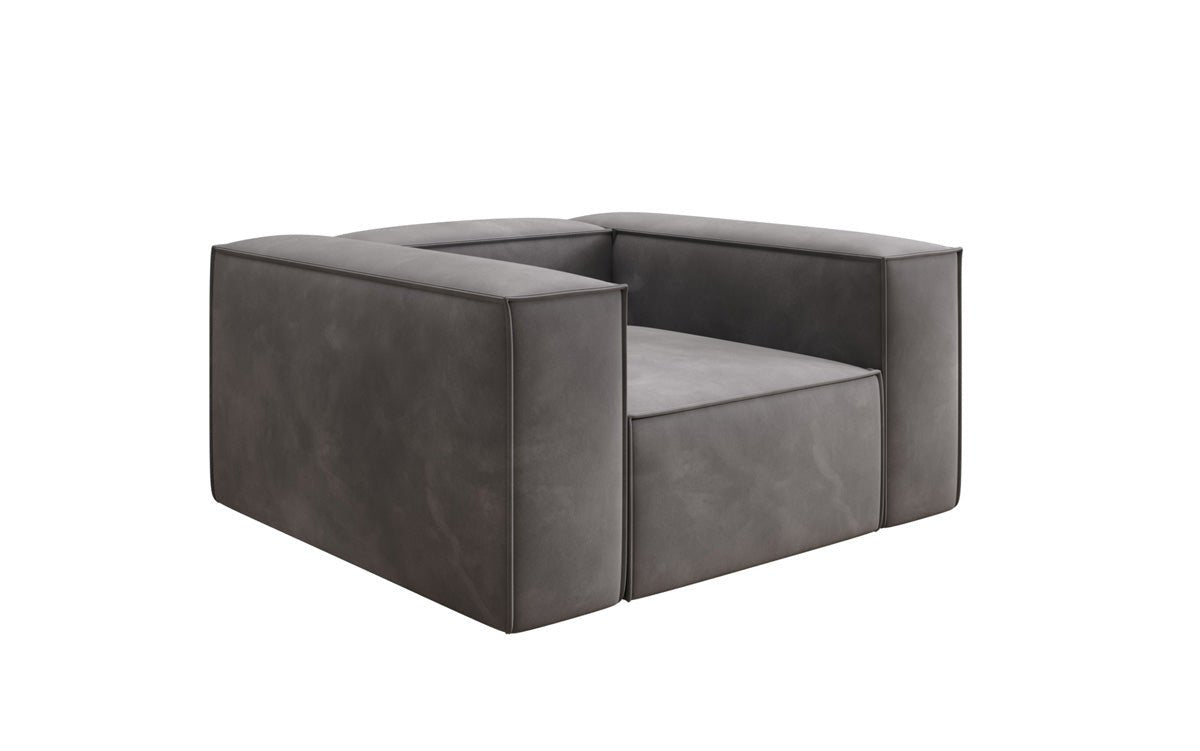 Designer Sofa-Lænestol Lesley i Velour