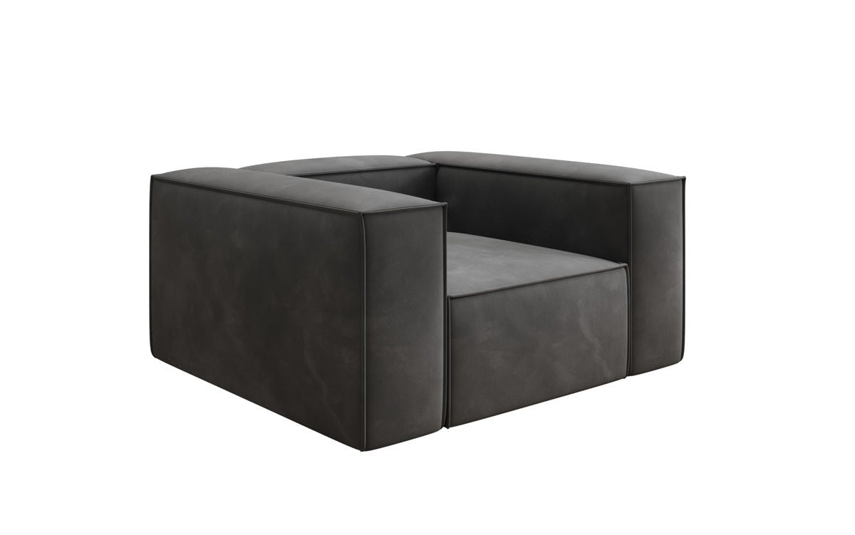 Designer Sofa-Lænestol Lesley i Velour