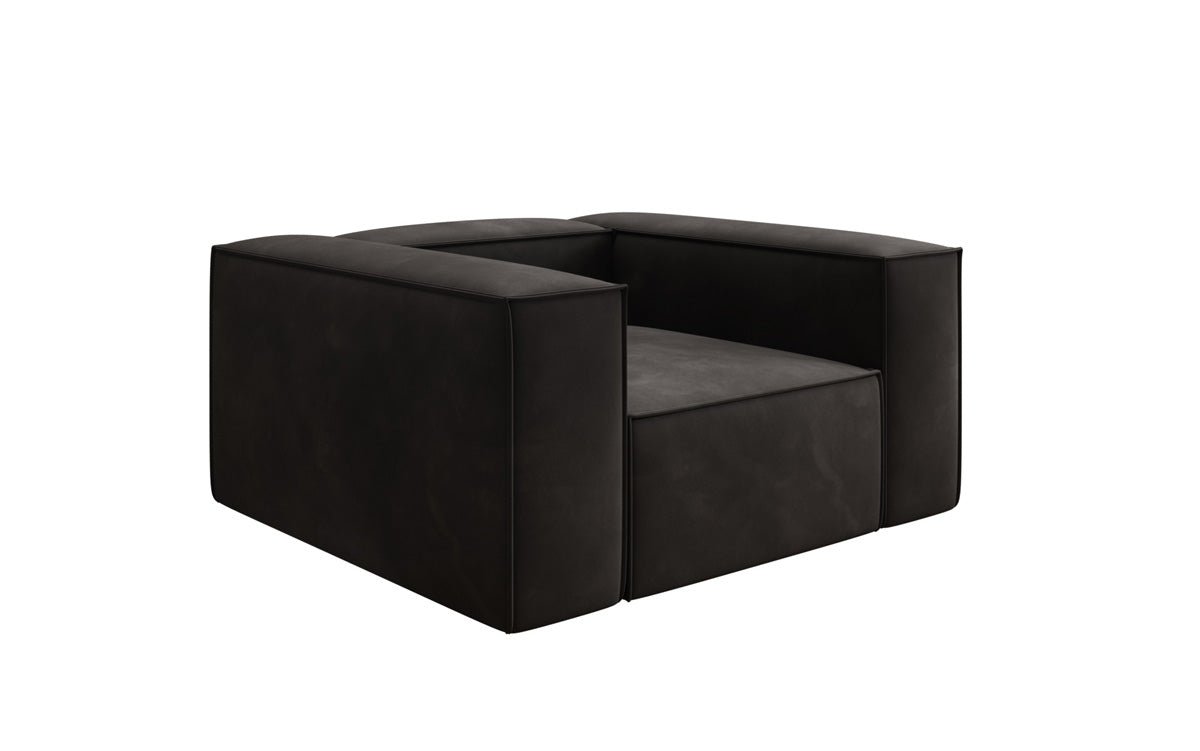 Designer Sofa-Lænestol Lesley i Velour
