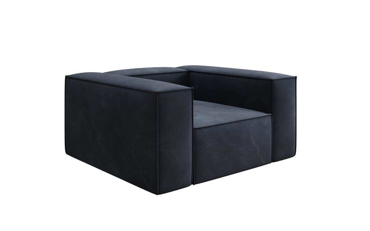 Designer Sofa-Lænestol Lesley i Velour