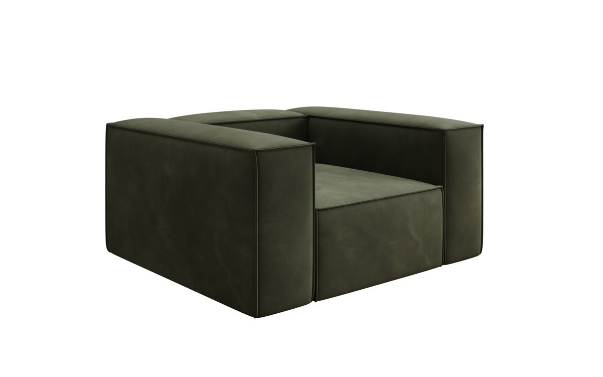 Designer Sofa-Lænestol Lesley i Velour