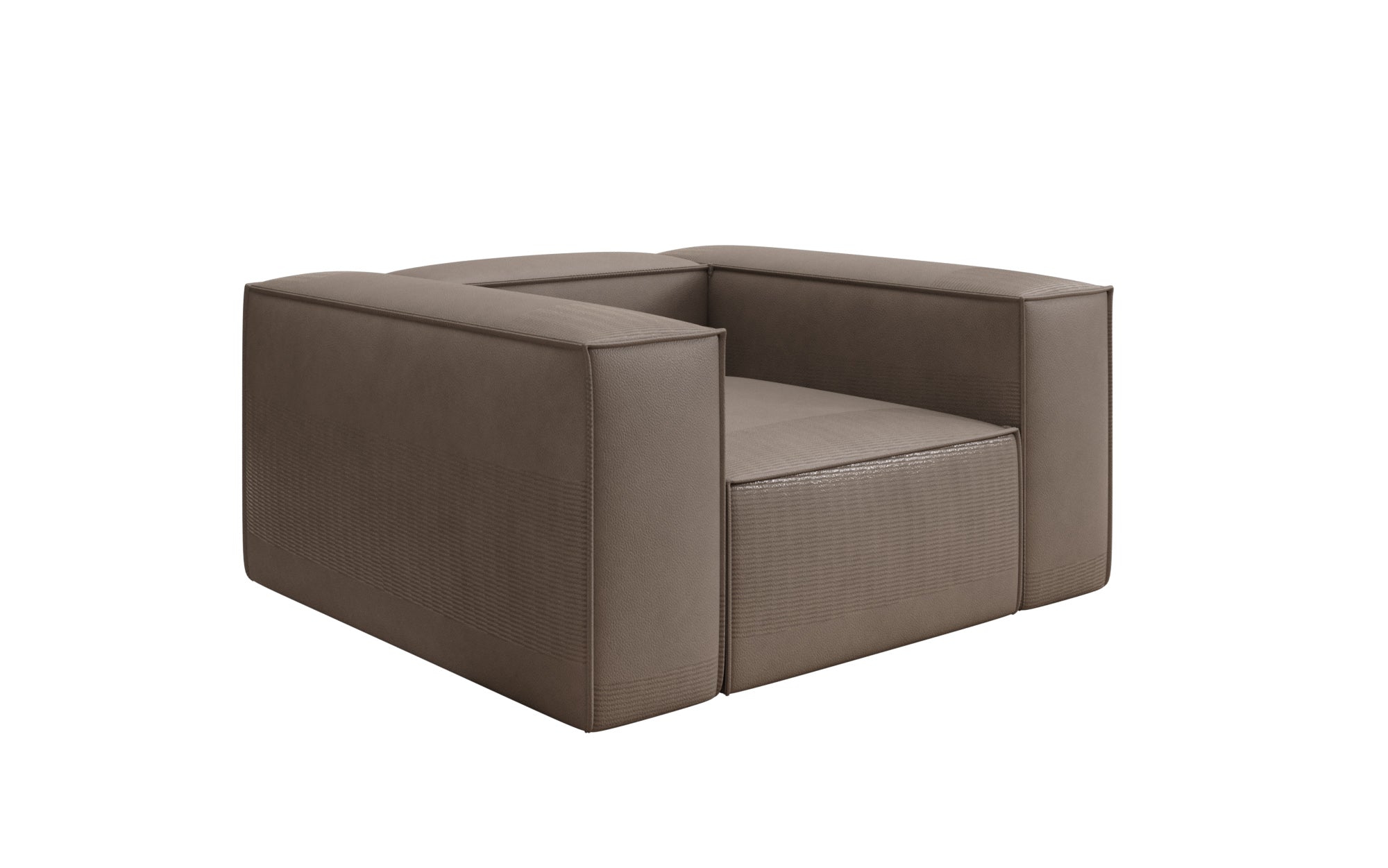 Designer Sofa-Lænestol Lesley i ægte læder