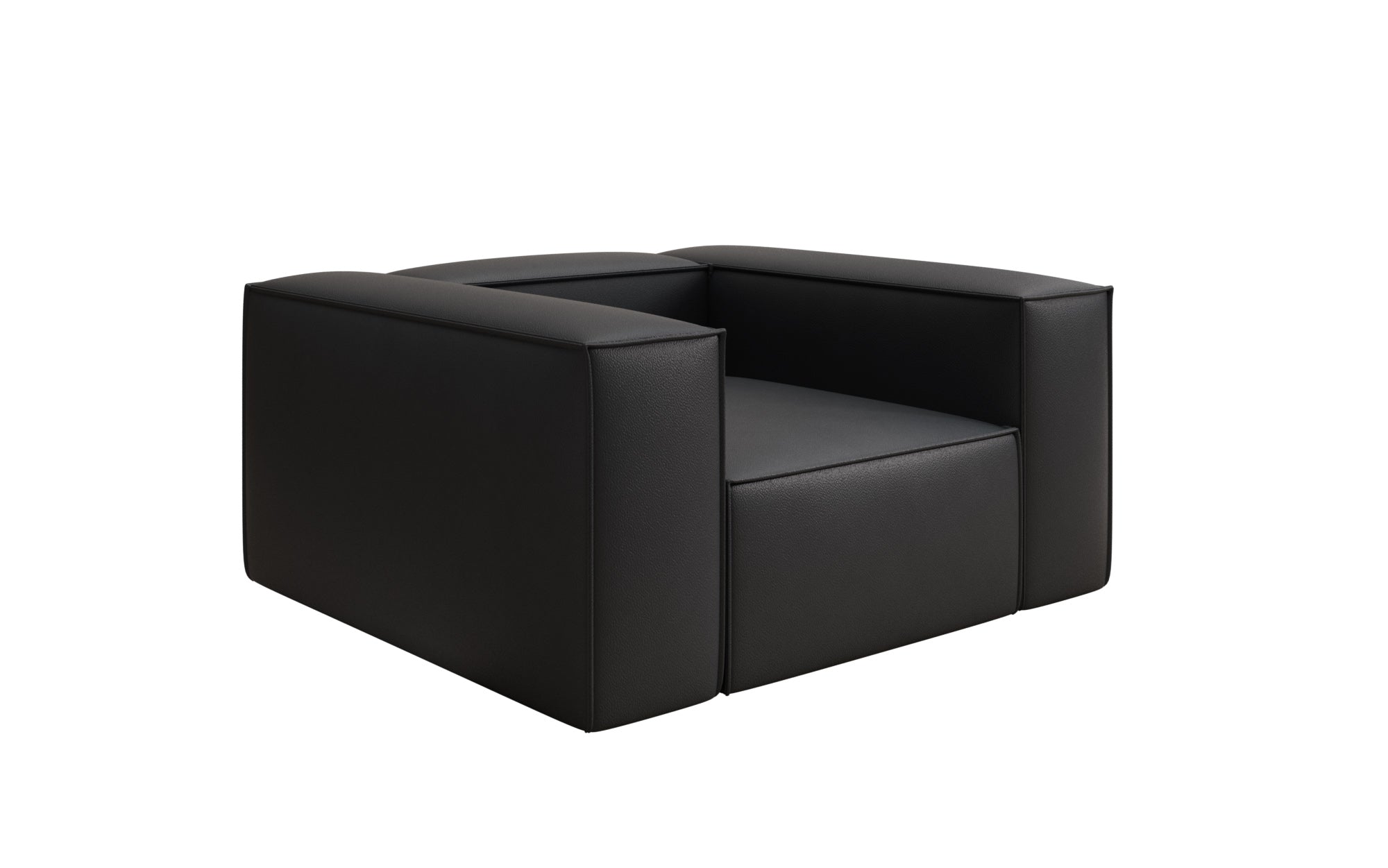 Designer Sofa-Lænestol Lesley i ægte læder