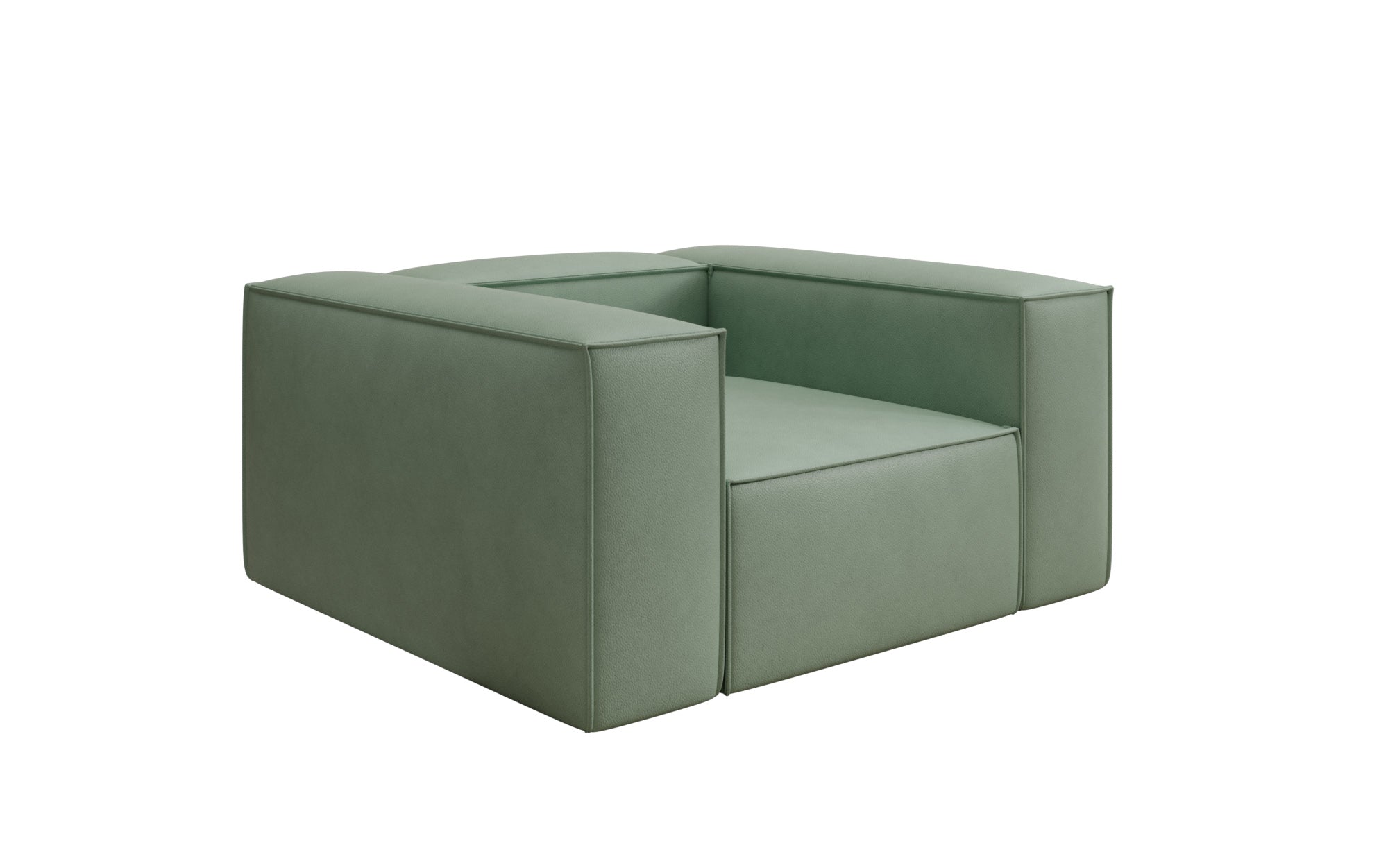 Designer Sofa-Lænestol Lesley i ægte læder