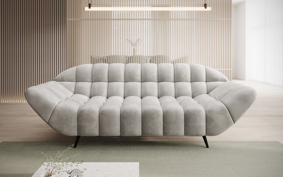 Designer 2-Seater Sofa Amora in Velvet