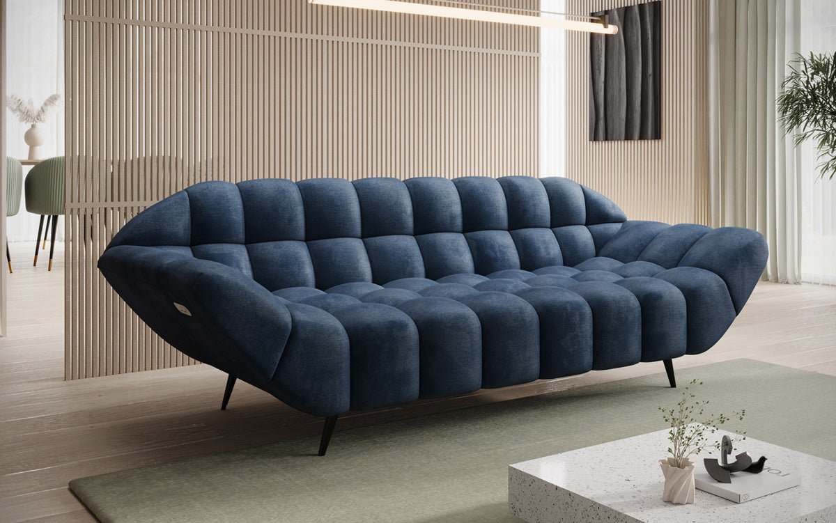 Designer 3-personers sofa Amora i Velour