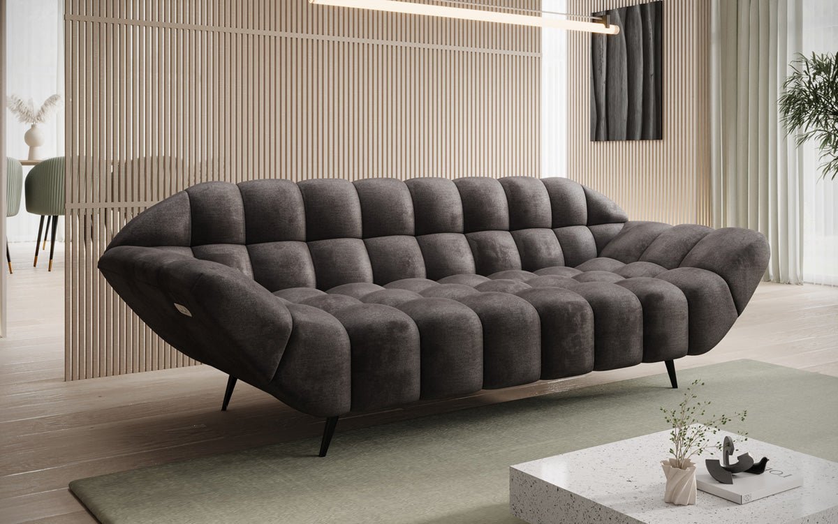 Designer 3-personers sofa Amora i Velour