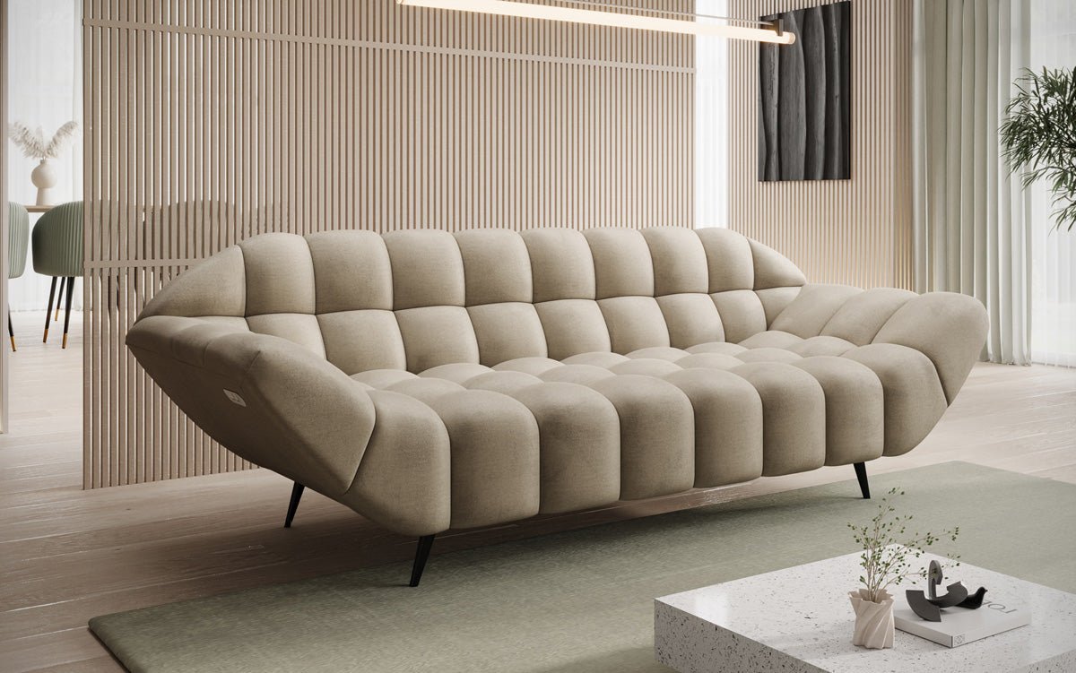 Designer 3-personers sofa Amora i Velour