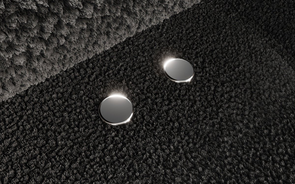 Designer Sofa Sydney L II Bouclé med elektrisk sovefunktion