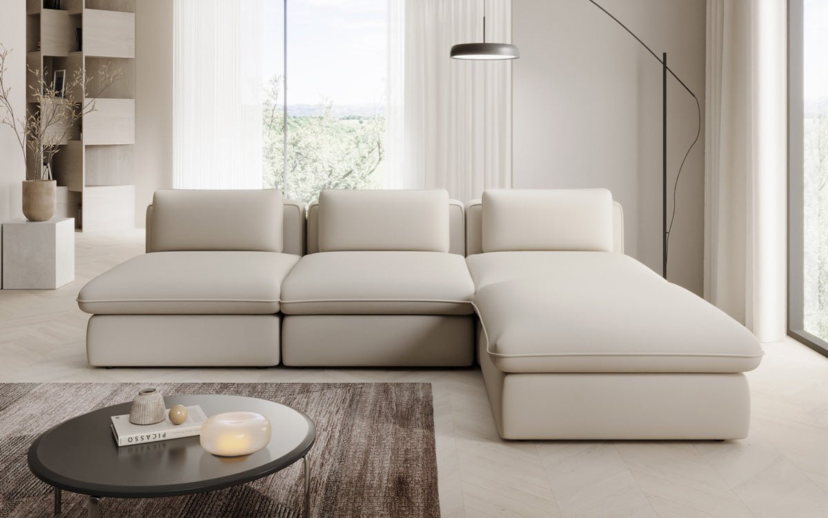 Designer L Sofa Kram i Stof