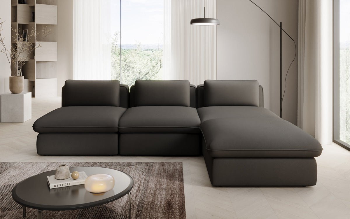 Designer L Sofa Kram i Stof