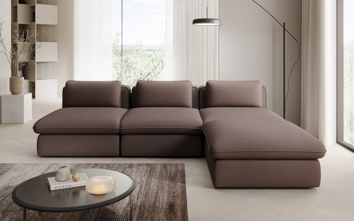 Designer L Sofa Kram i Stof