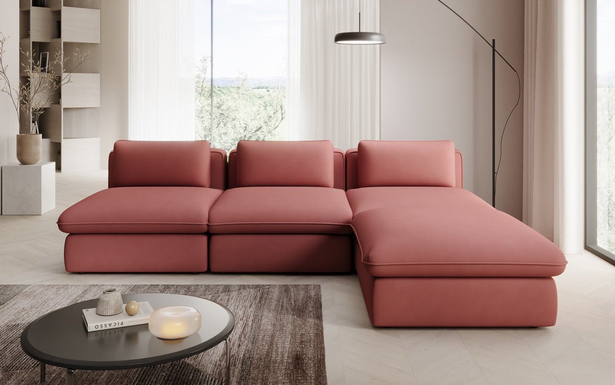 Designer L Sofa Kram i Stof