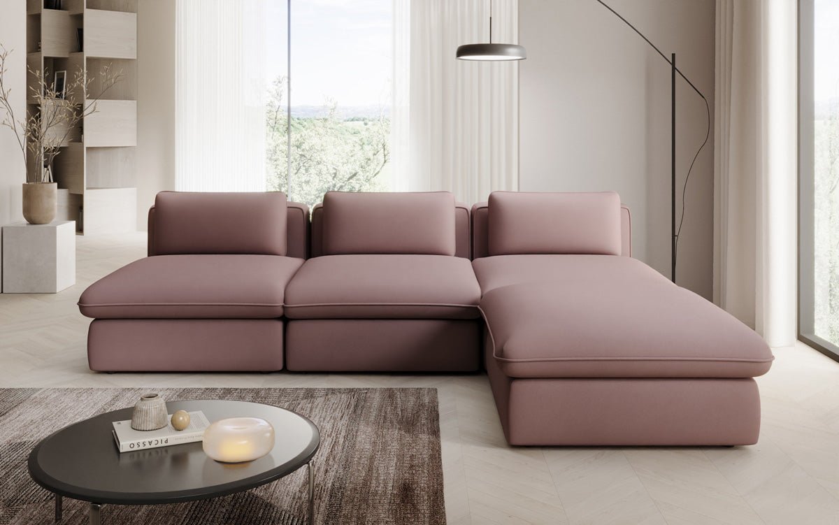 Designer L Sofa Kram i Stof