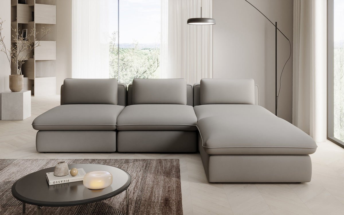 Designer L Sofa Kram i Stof