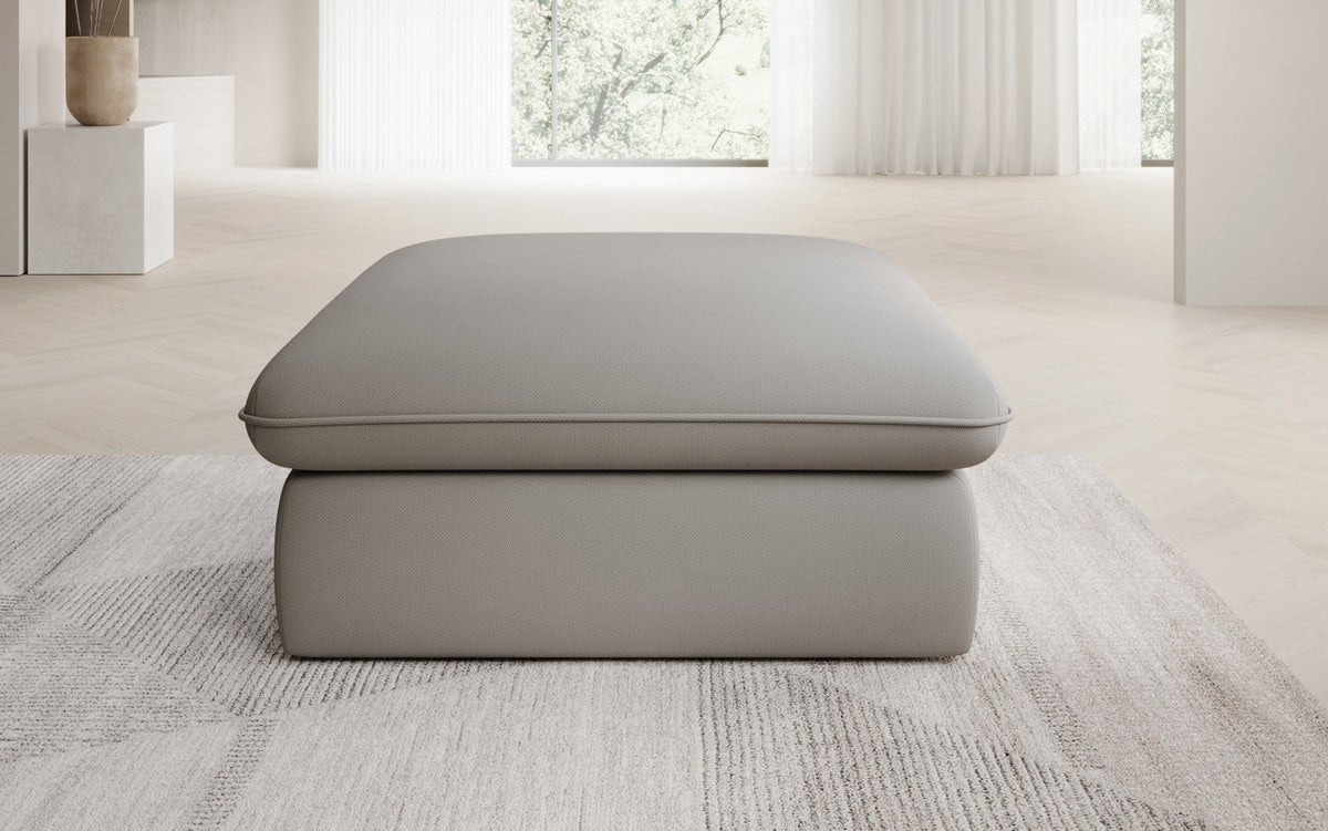 Beistellhocker Cuddle in Stoff 90x90cm