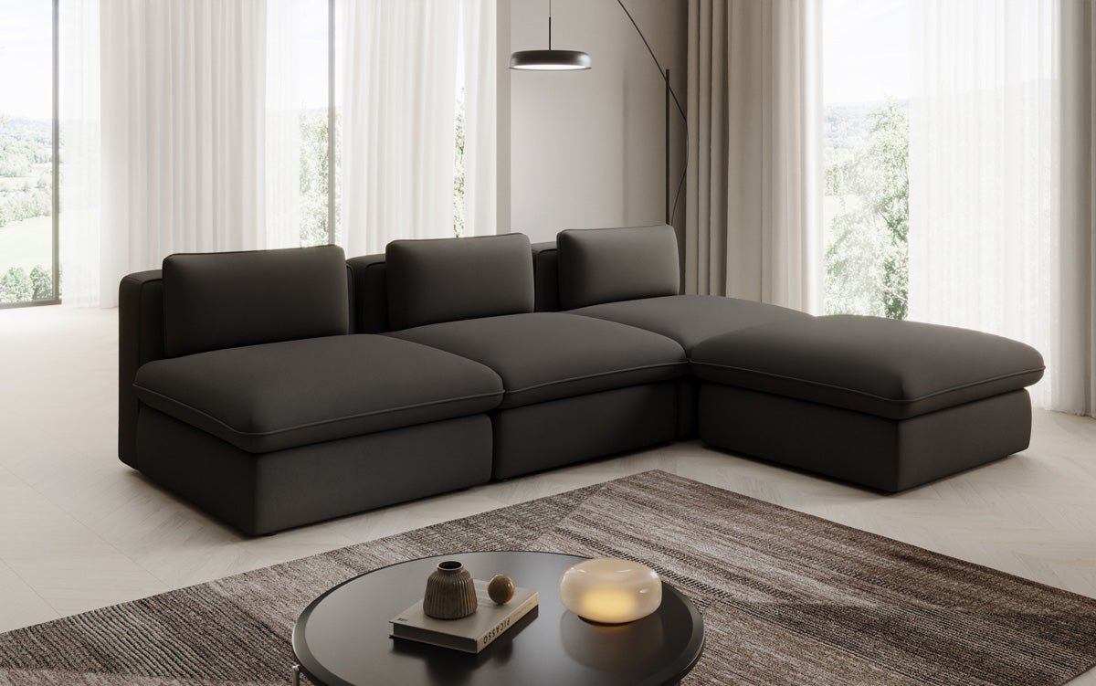 Designer L Sofa Kram i Stof