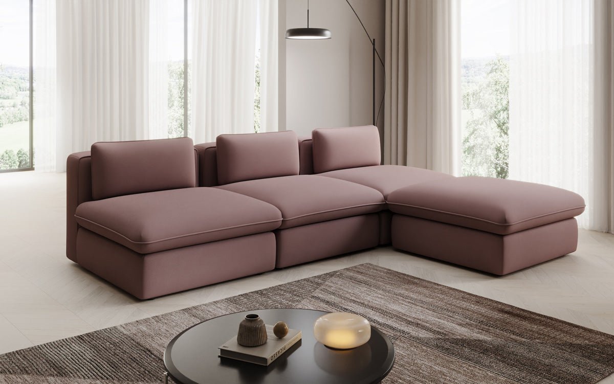 Designer L Sofa Kram i Stof