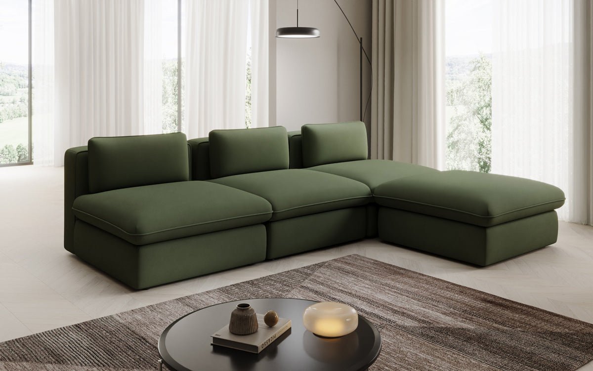 Designer L Sofa Kram i Stof