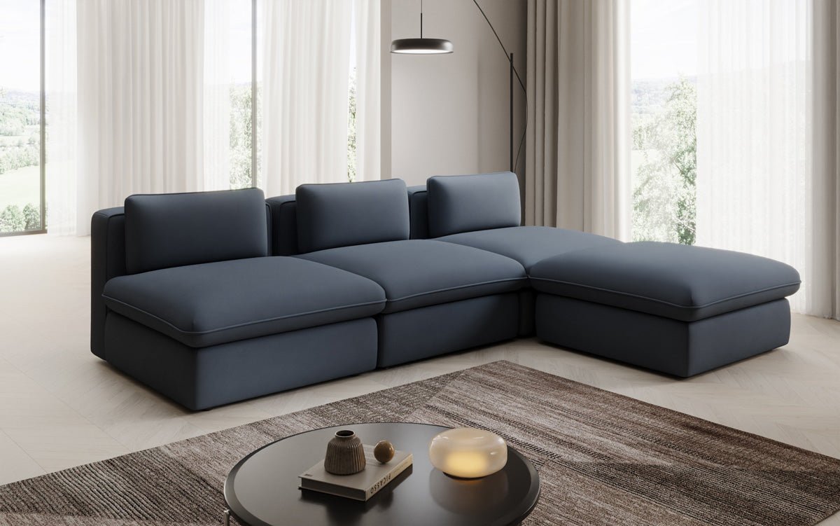 Designer L Sofa Kram i Stof