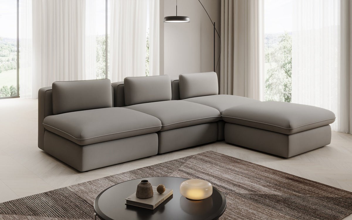 Designer L Sofa Kram i Stof