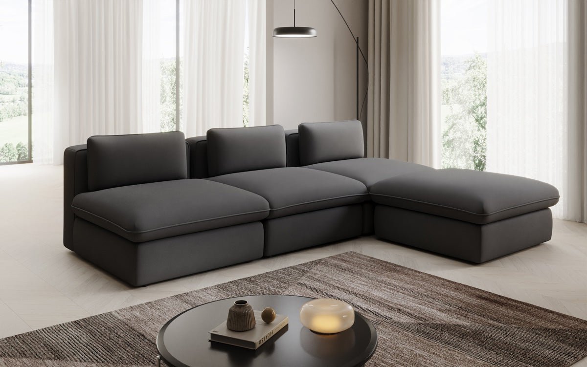 Designer L Sofa Kram i Stof