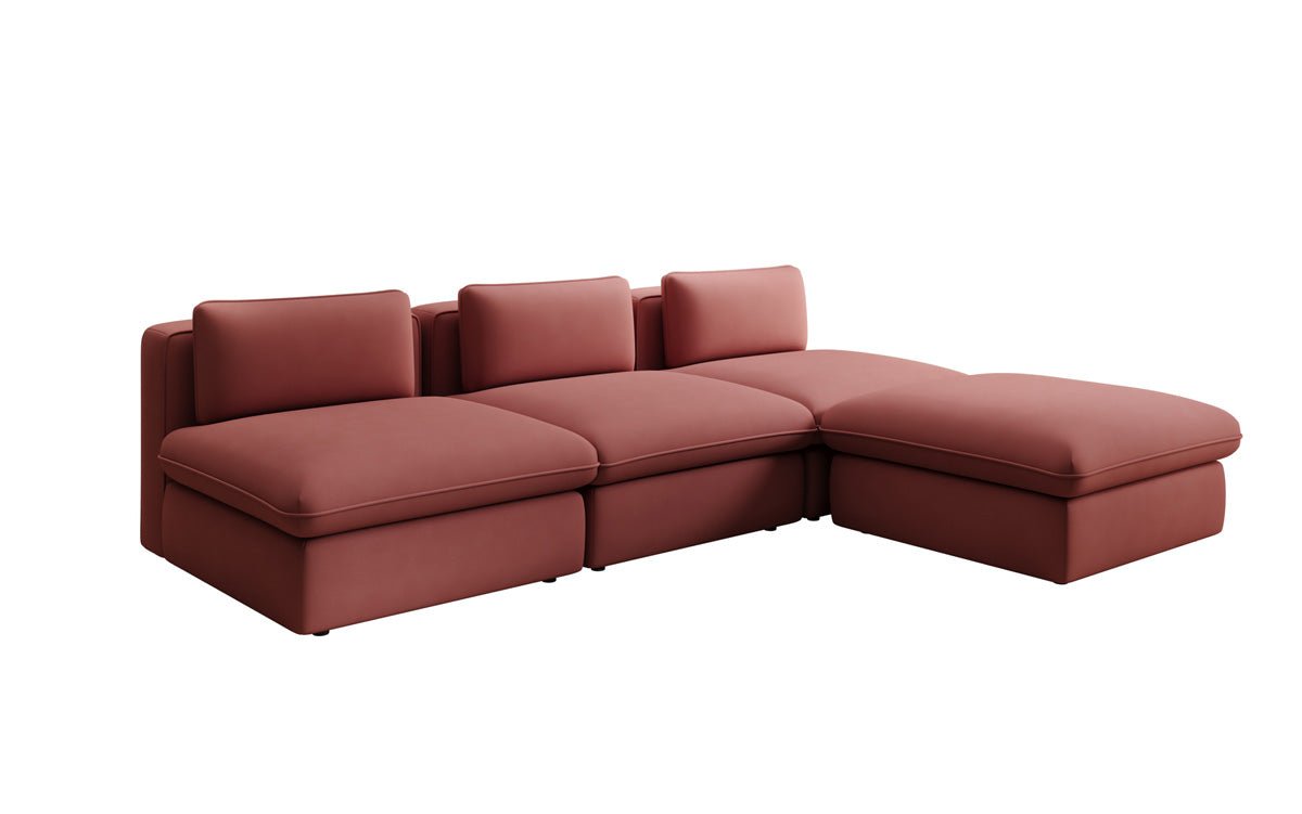 Designer L Sofa Kram i Stof