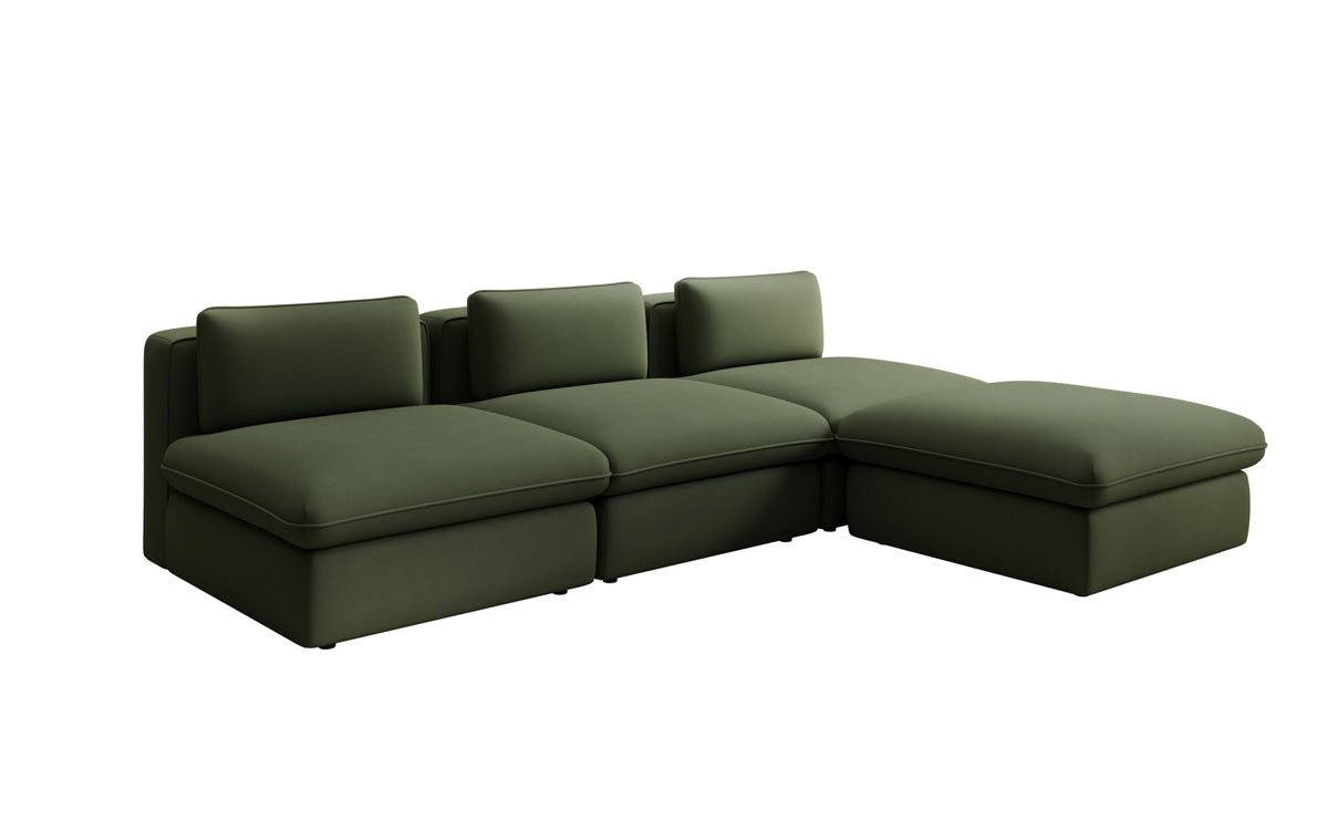 Designer L Sofa Kram i Stof