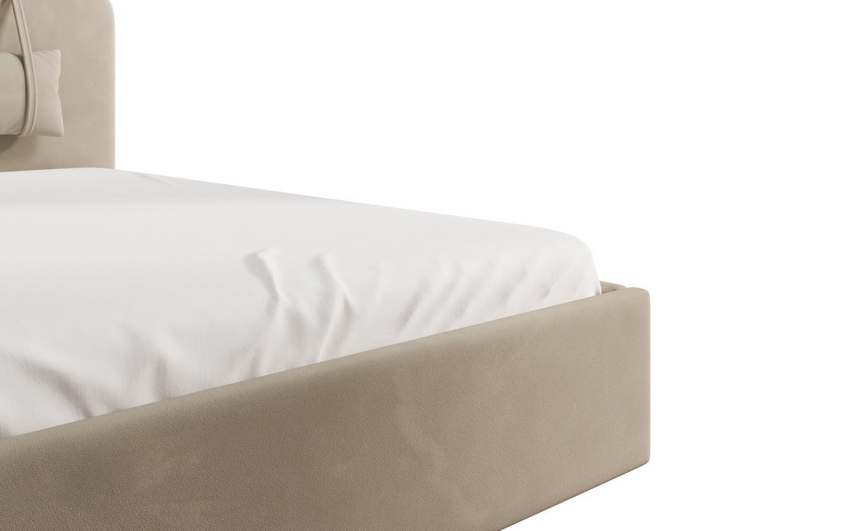 Designer polsterseng Alma i Velour med opbevaring