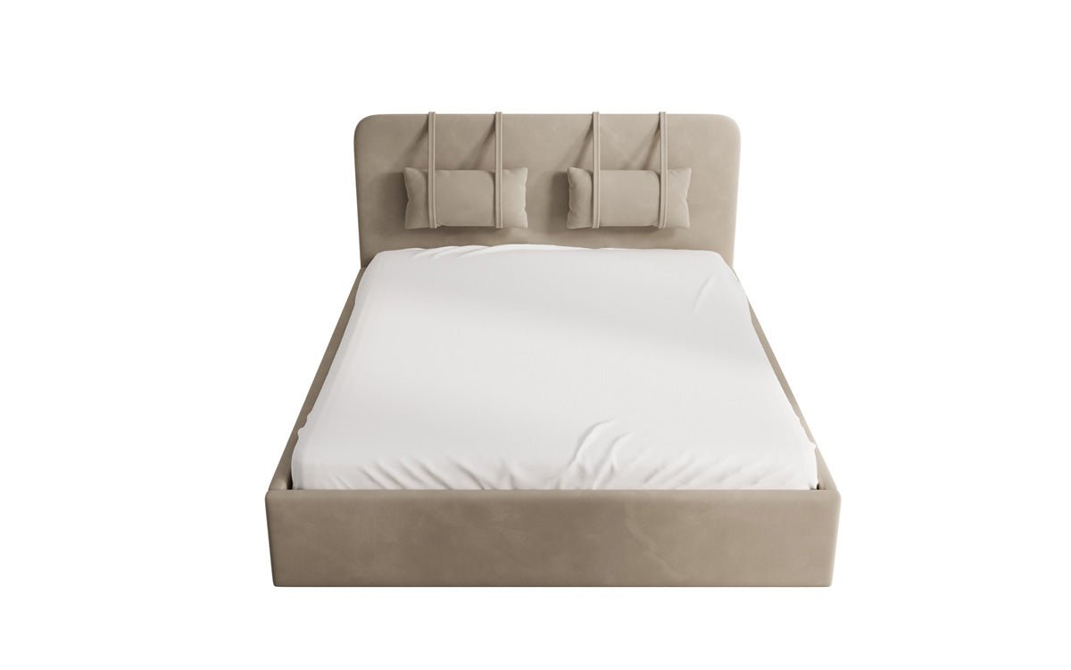 Designer polsterseng Alma i Velour med opbevaring