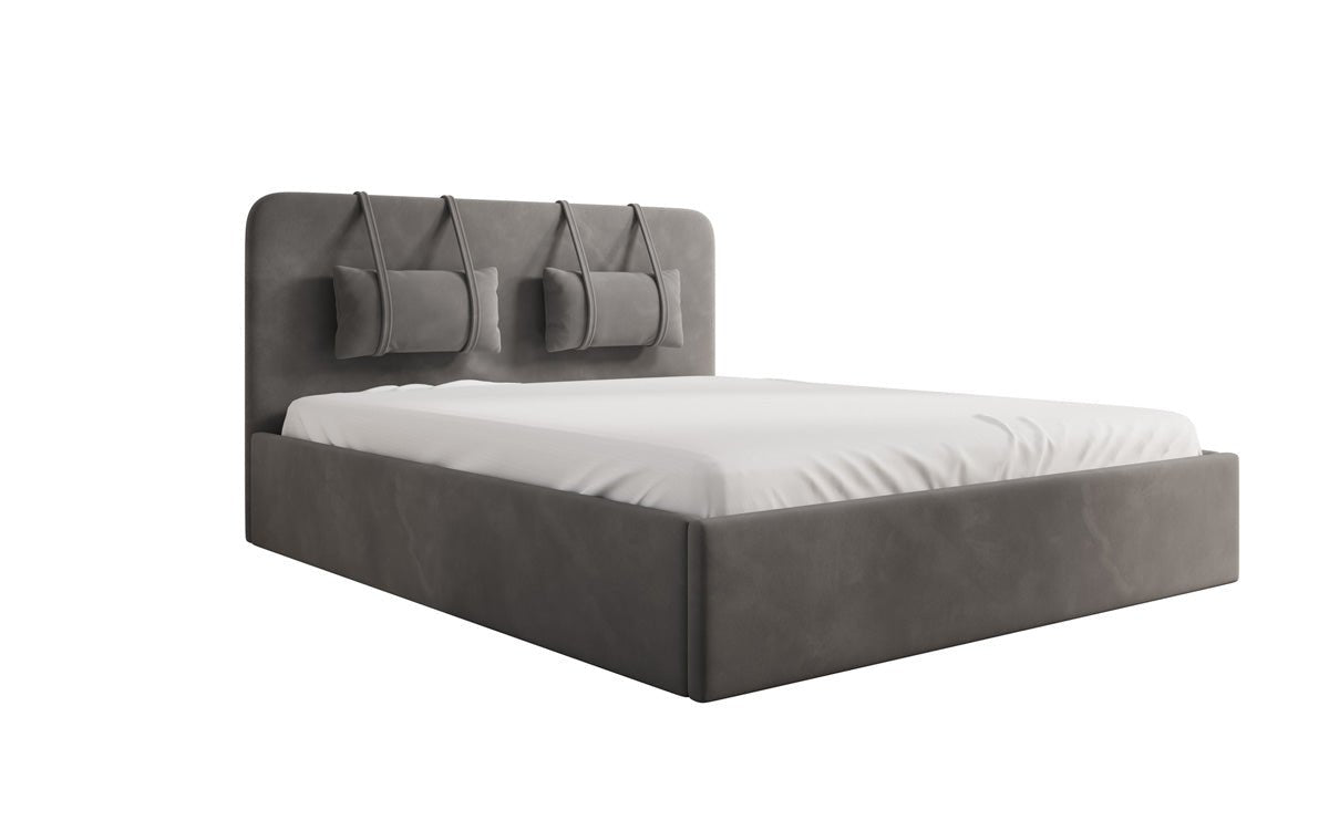 Designer polsterseng Alma i Velour med opbevaring