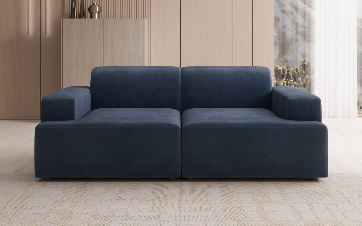Designer 2-personers sofa Monza i Velour