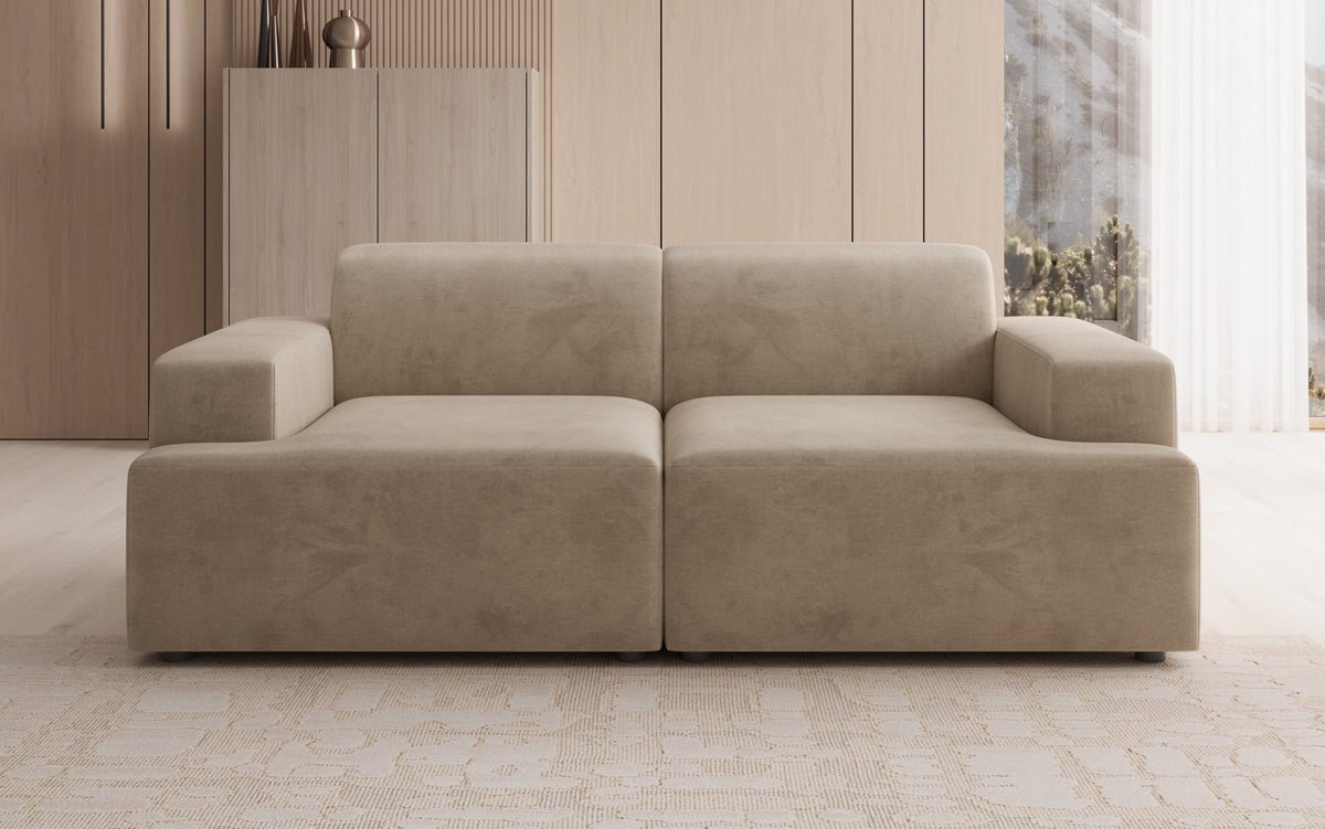 Designer 2-personers sofa Monza i Velour