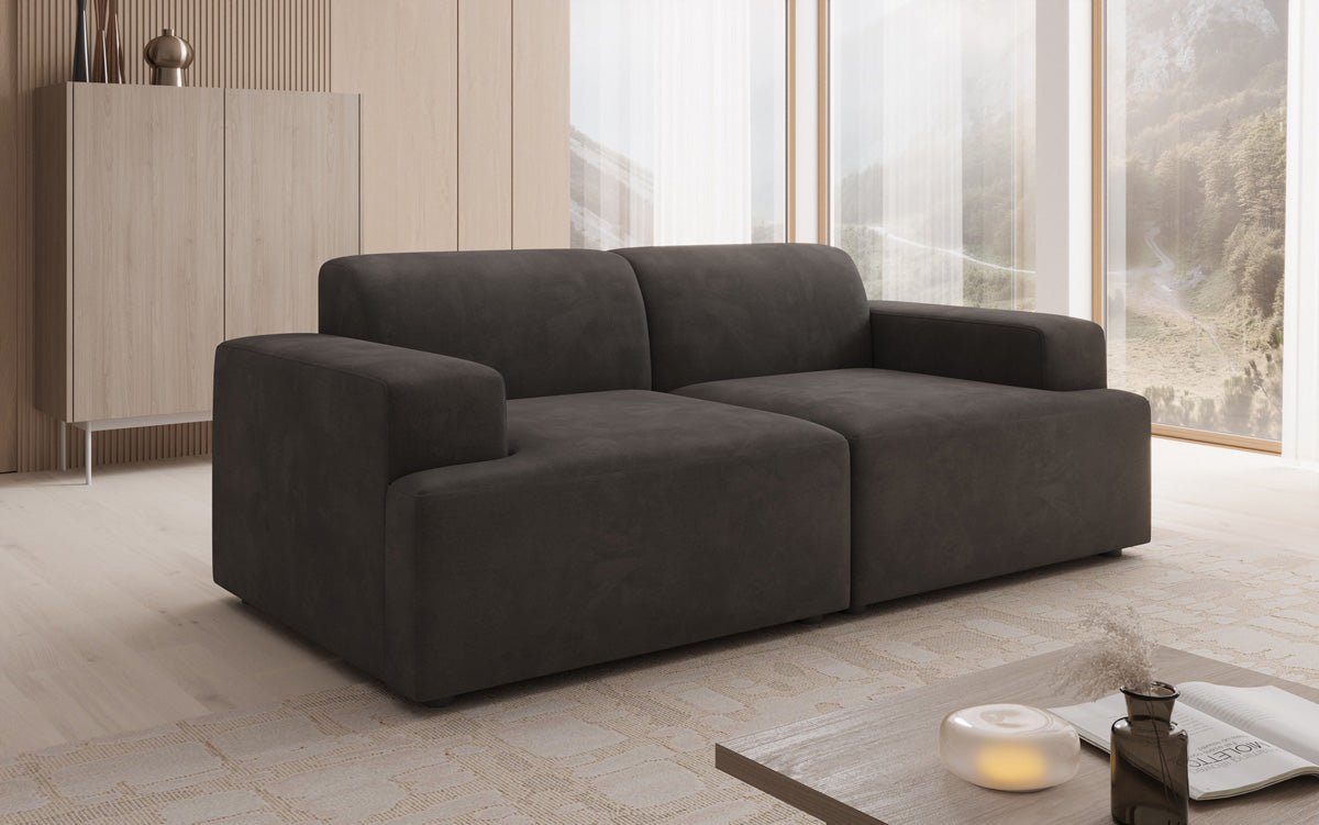 Designer 2-personers sofa Monza i Velour
