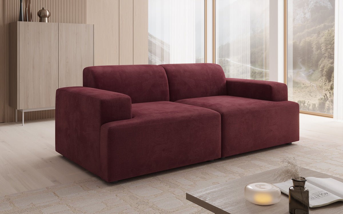 Designer 2-personers sofa Monza i Velour