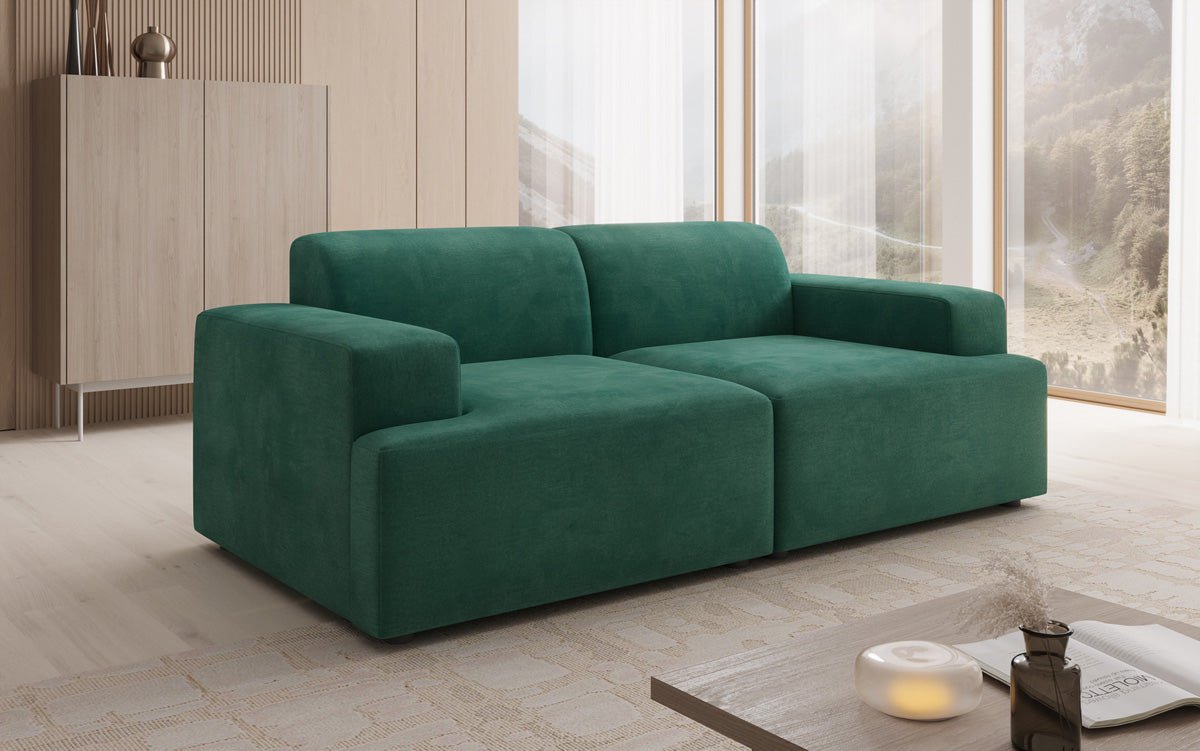 Designer 2-personers sofa Monza i Velour