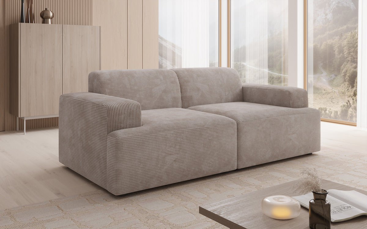 Designer 2-personers sofa Monza i Cordfløjl