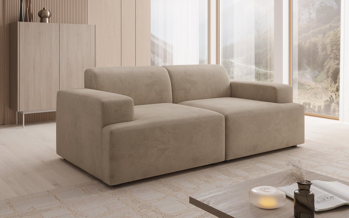 Designer 2-personers sofa Monza i Velour