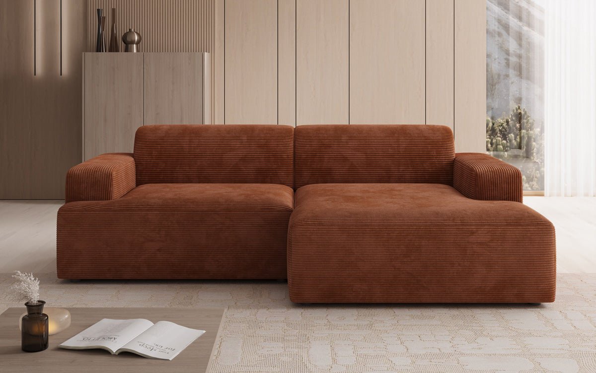 Designer Sofa Monza L i Cordfløjl