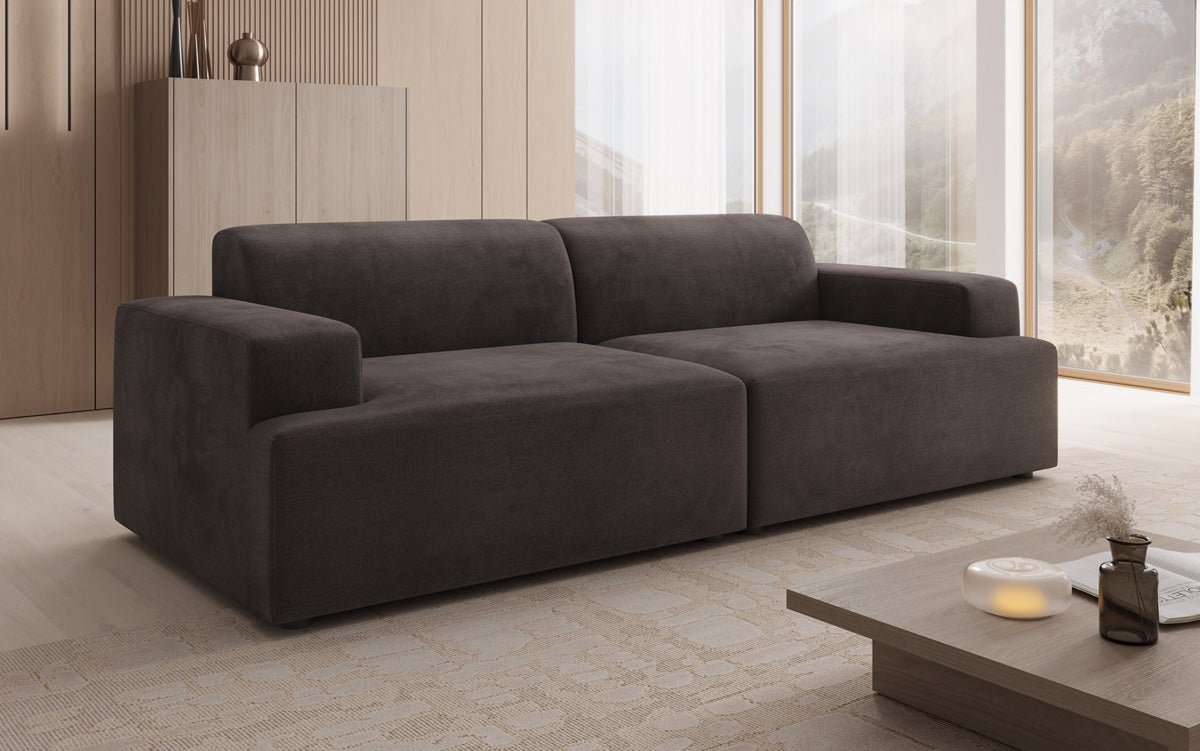 Designer 3-personers sofa Monza i Velour
