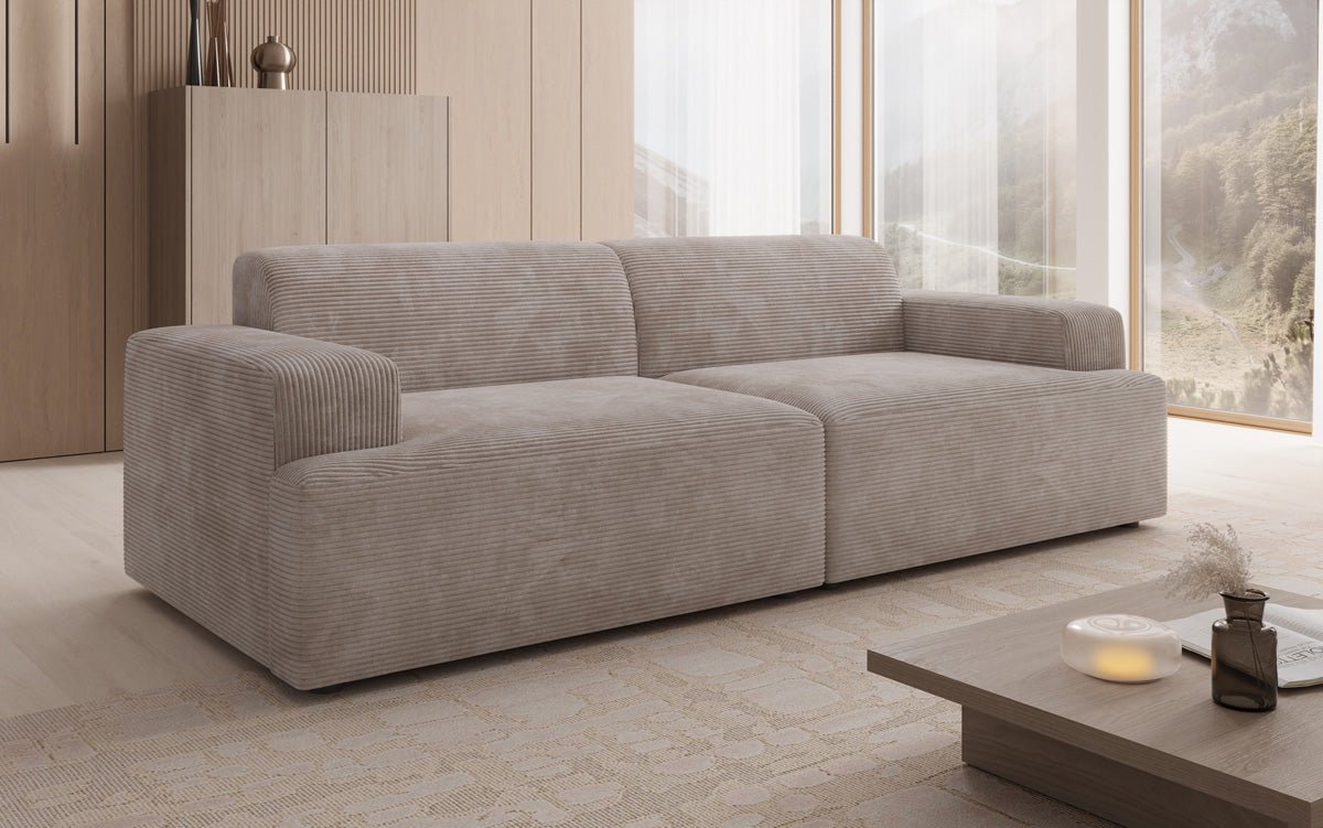 Designer 3-personers sofa Monza i Cordfløjl