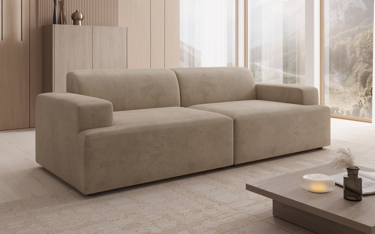 Designer 3-personers sofa Monza i Velour