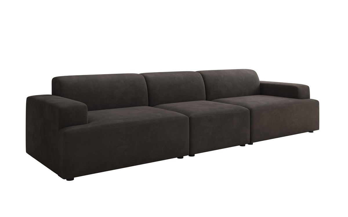 Designer Sofa Monza 3-personers XXL i Velour