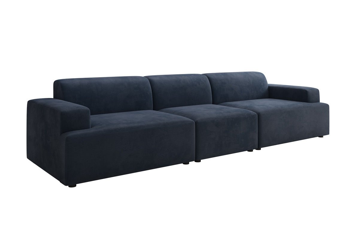 Designer Sofa Monza 3-personers XXL i Velour