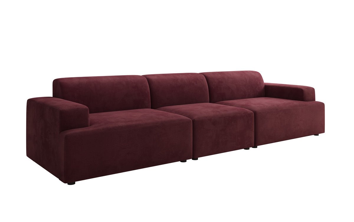 Designer Sofa Monza 3-personers XXL i Velour