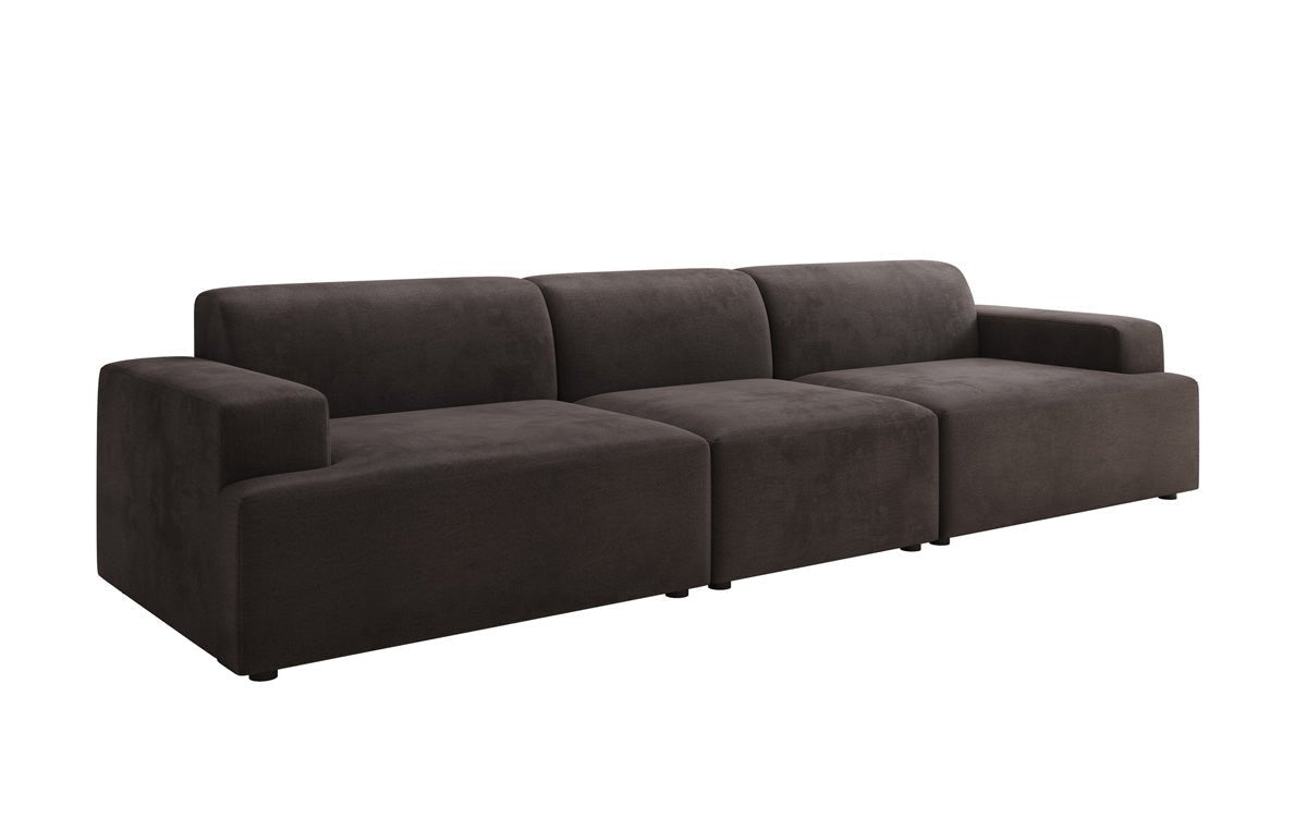 Designer Sofa Monza 3-personers XXL i Velour